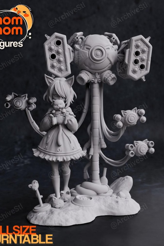 Luna和豆腐 (Luna and Tofu) 3D打印图纸